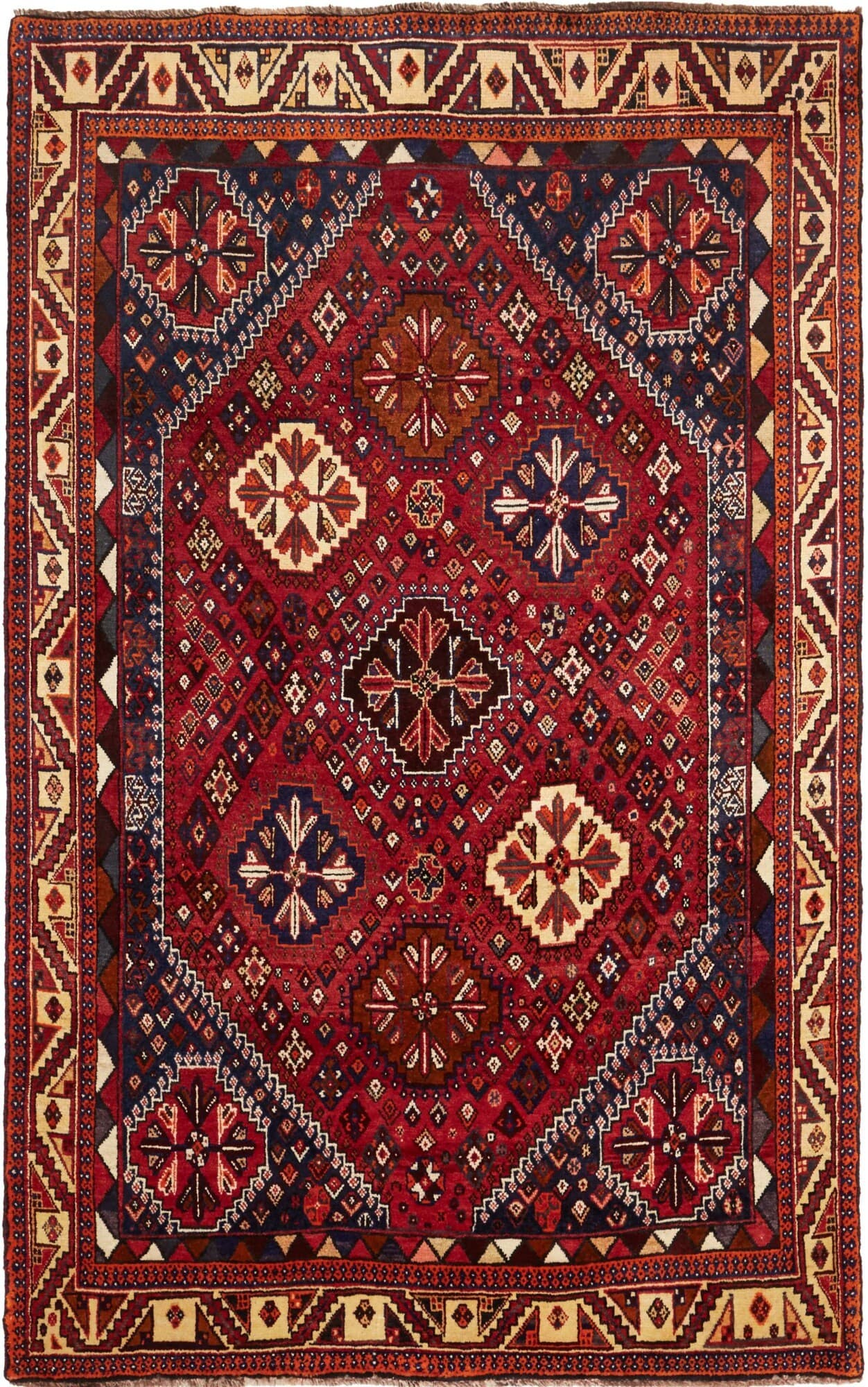 Astratto Rosso Blu 150x240 Cm