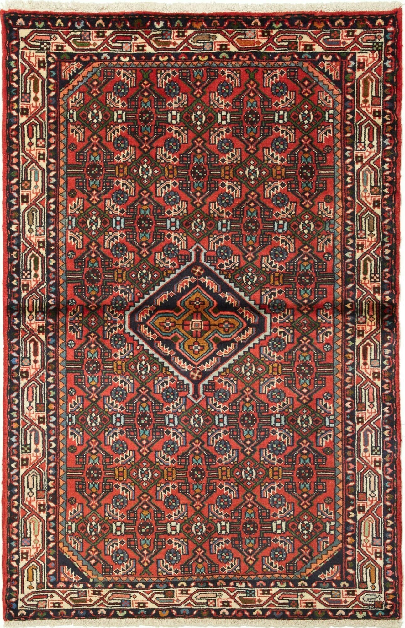 Geometrico Terracotta Blu 100x152 Cm