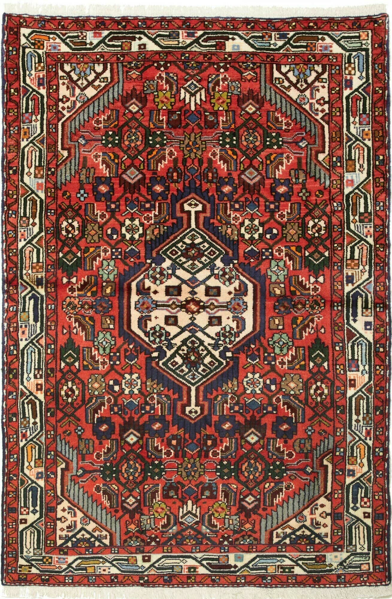 Geometrico Rosso Blu 97x150 Cm