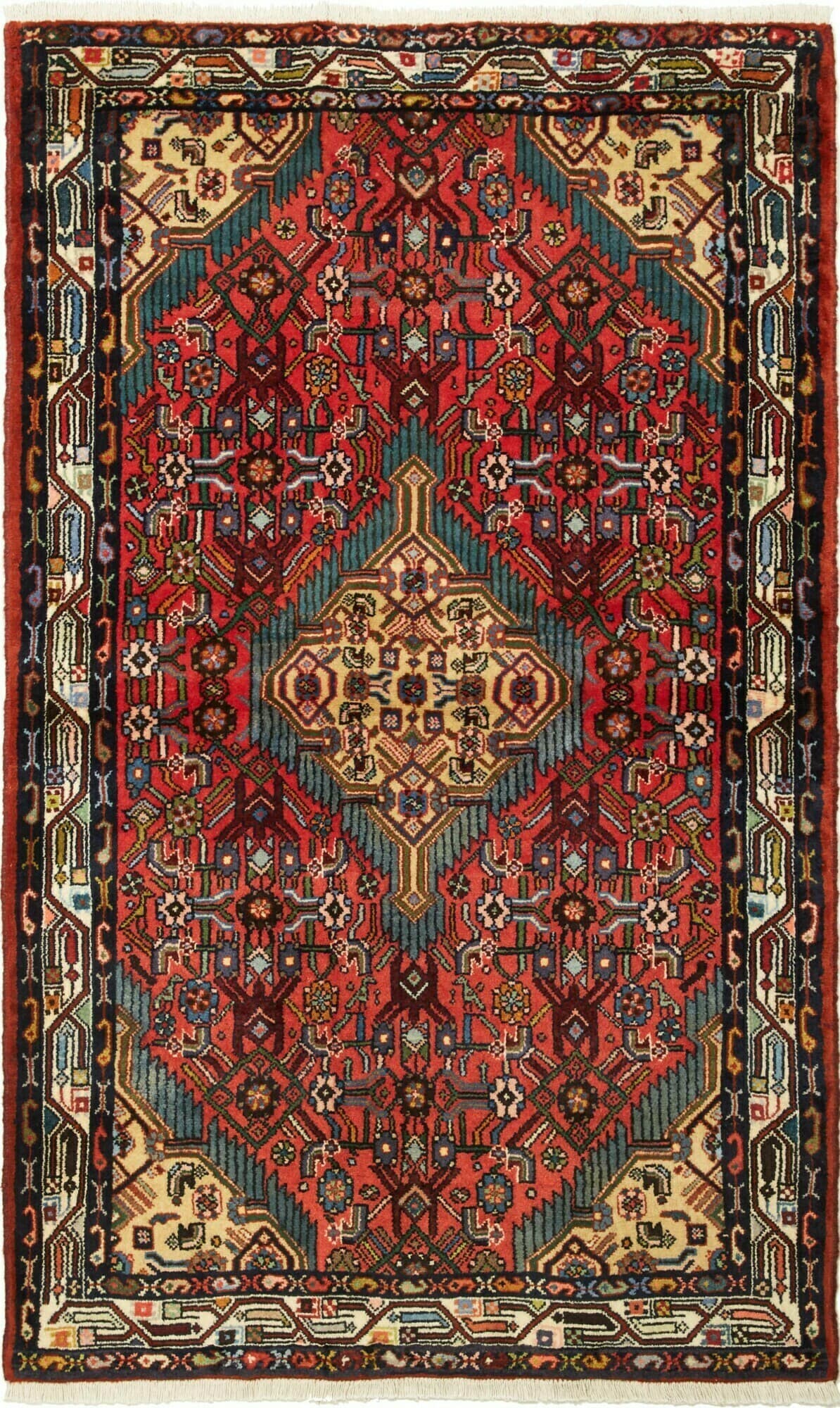 Medaglione Rosso Turchese 103x168 Cm