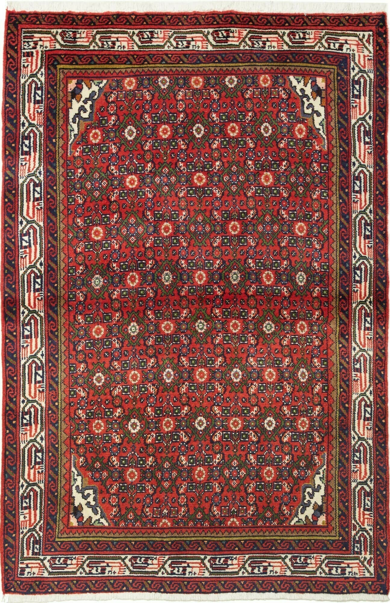 Geometrico Rosso Blu 103x159 Cm