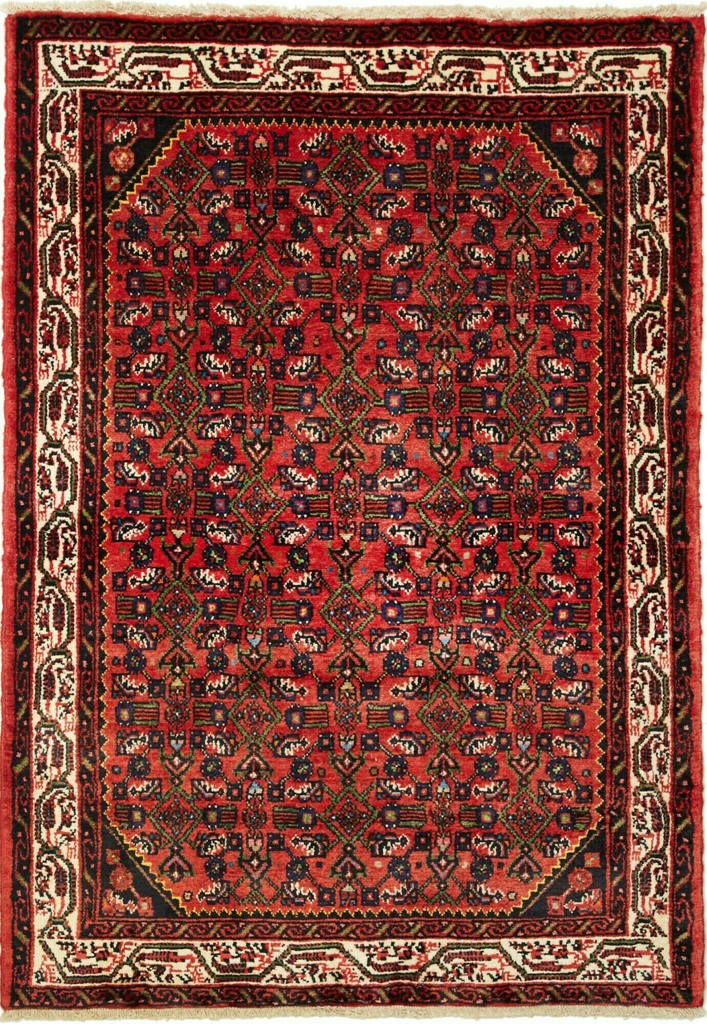 Astratto Rosso Blu 110x155 Cm