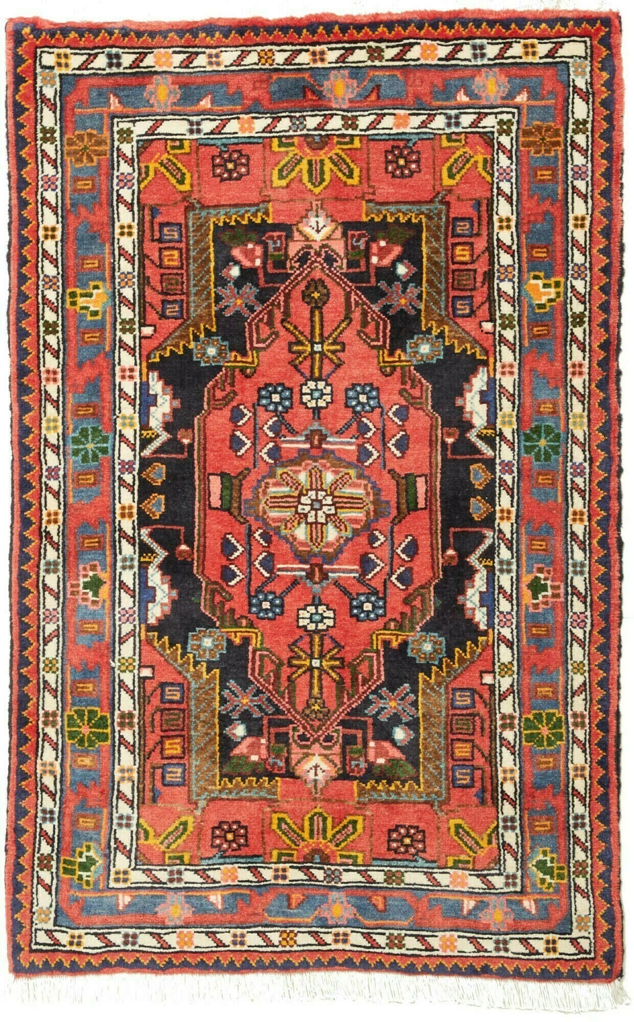 Geometrico Rosso Blu 78x123 Cm
