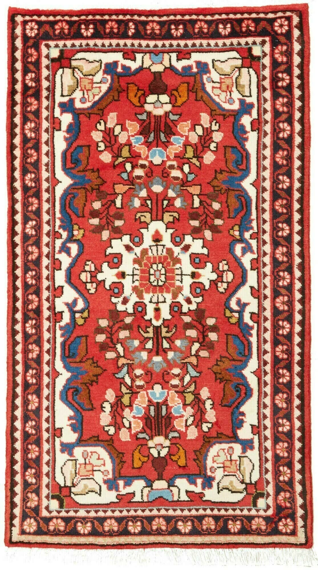 Geometrico Rosso Crema 69x121 Cm