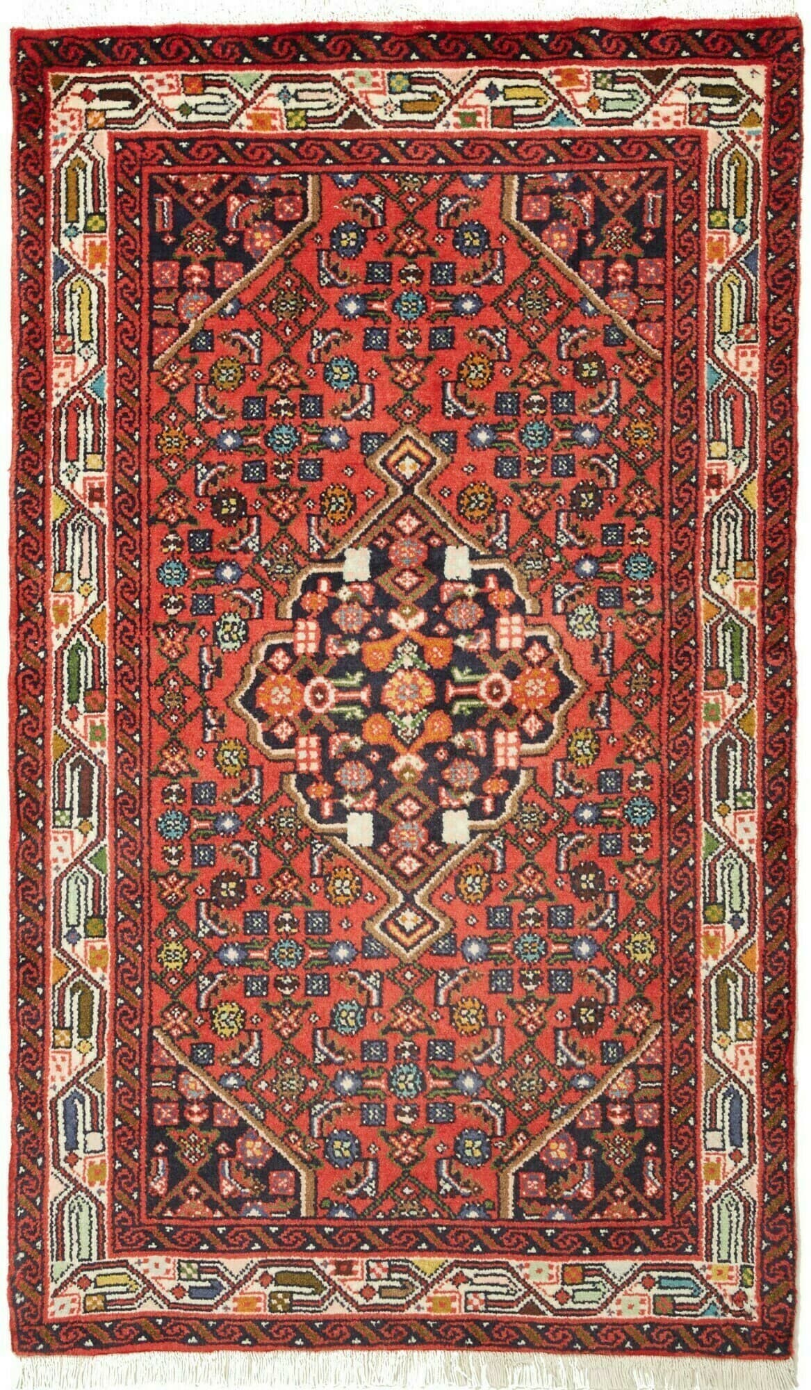 Geometrico Rosso Blu 77x134 Cm