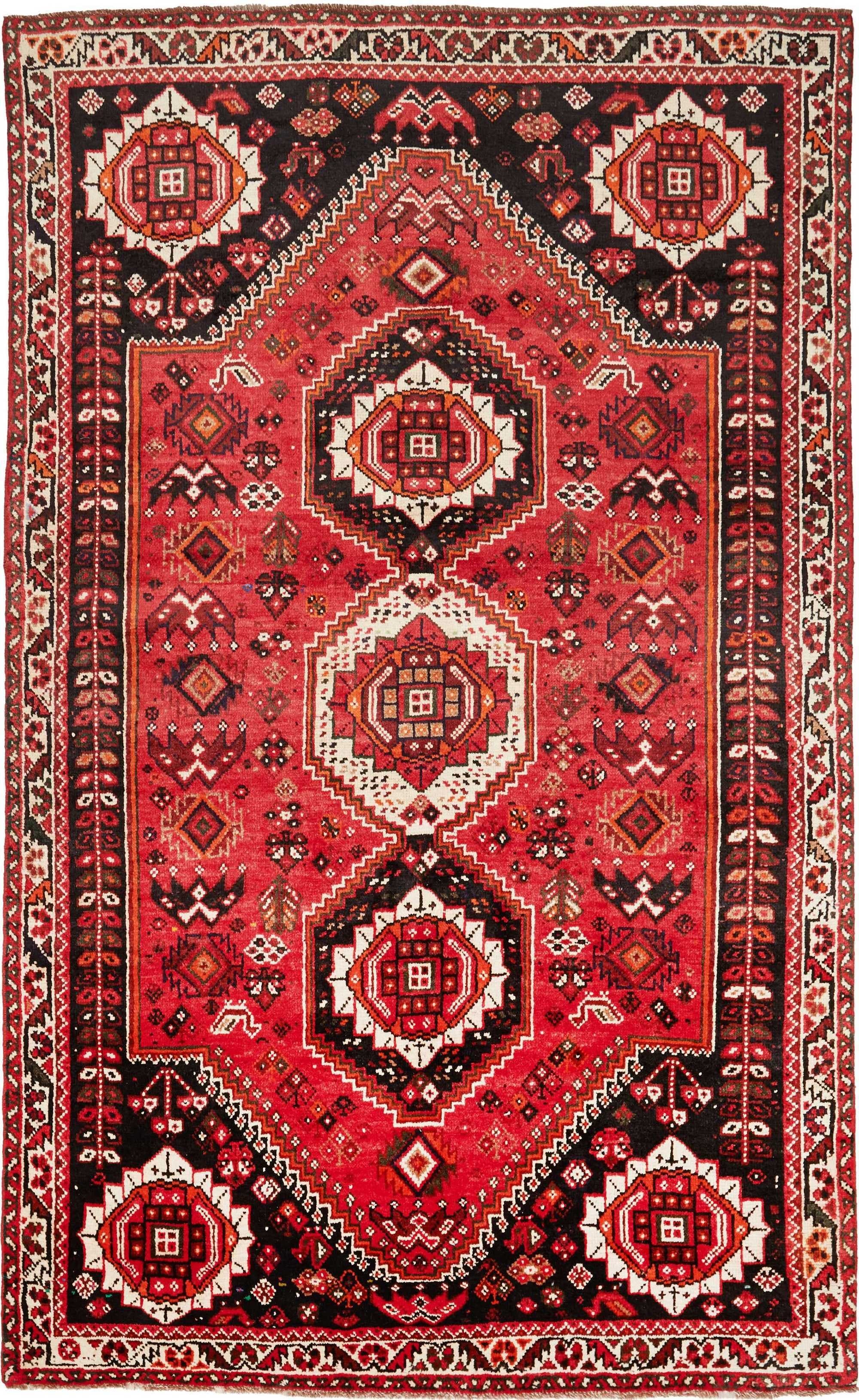 Astratto Rosso Nero 160x267 Cm