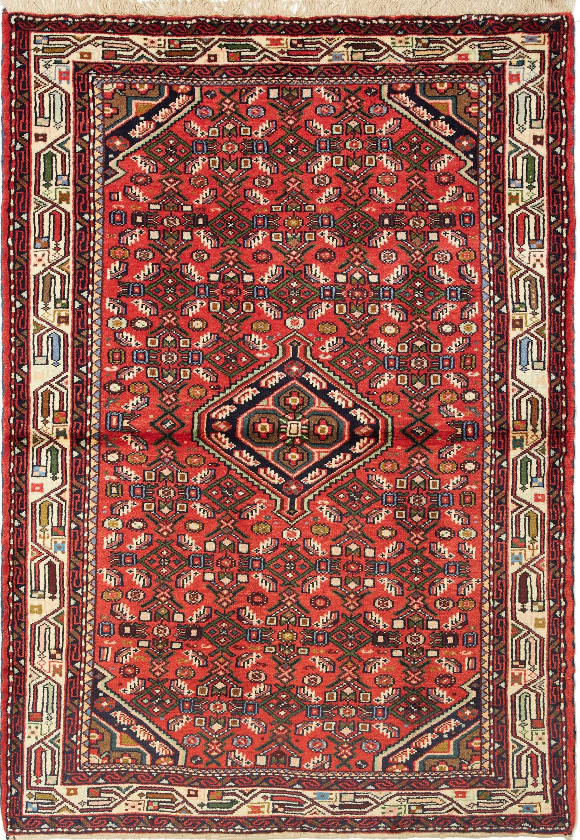 Geometrico Rosso Blu 105x155 Cm