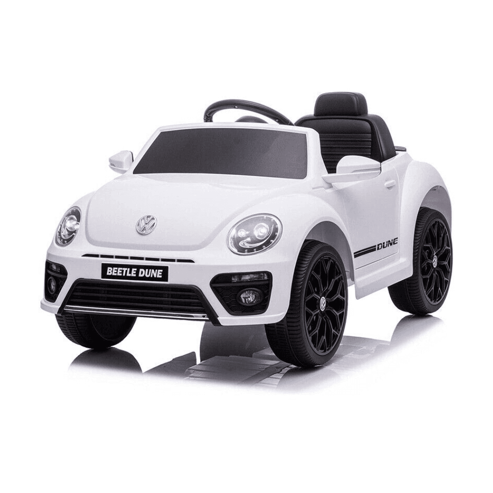 Auto Elettrica per Bambini Volkswagen Maggiolino New Beetle Small 12V-Bianco