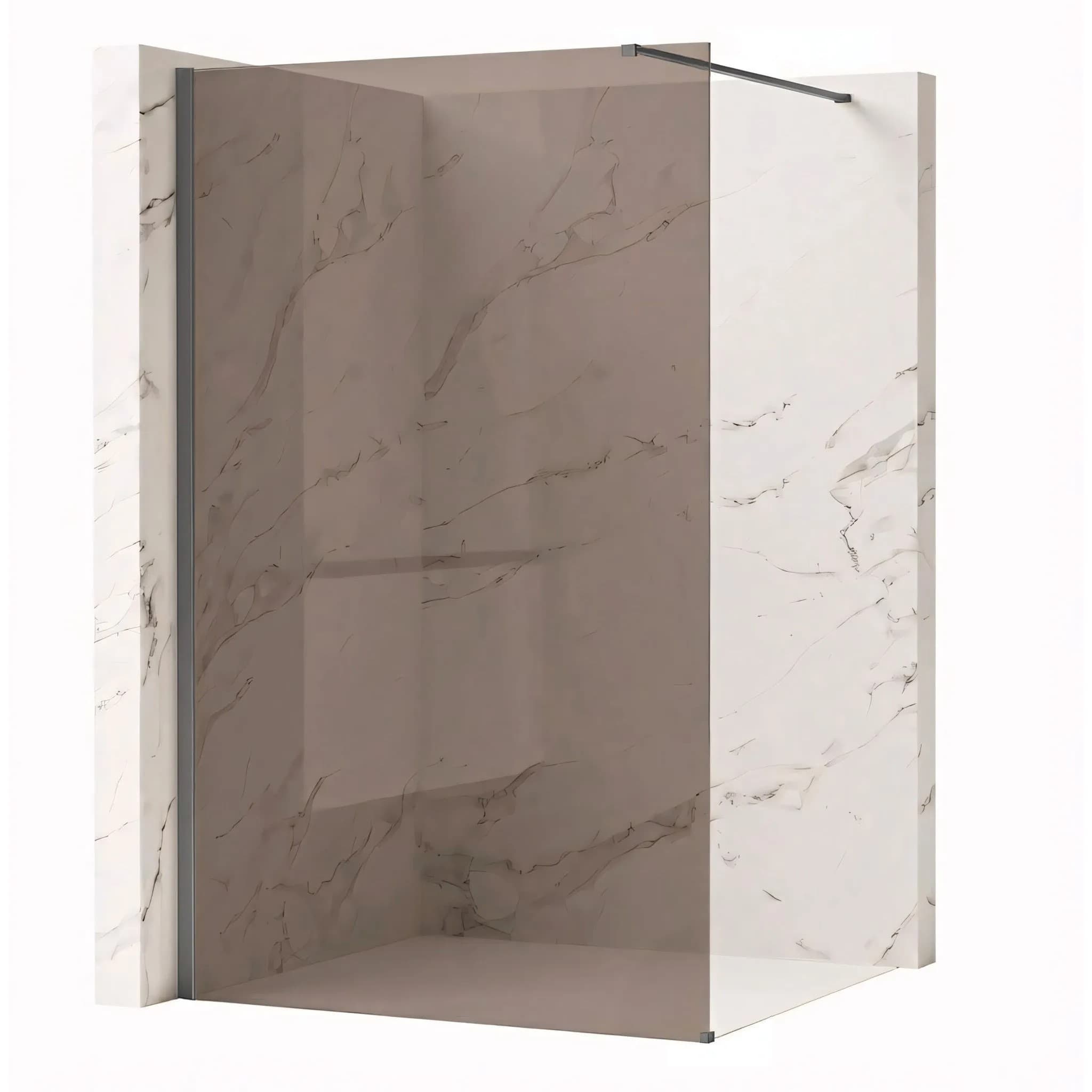 Parete Doccia Rea Flexi Brown / Titan 130