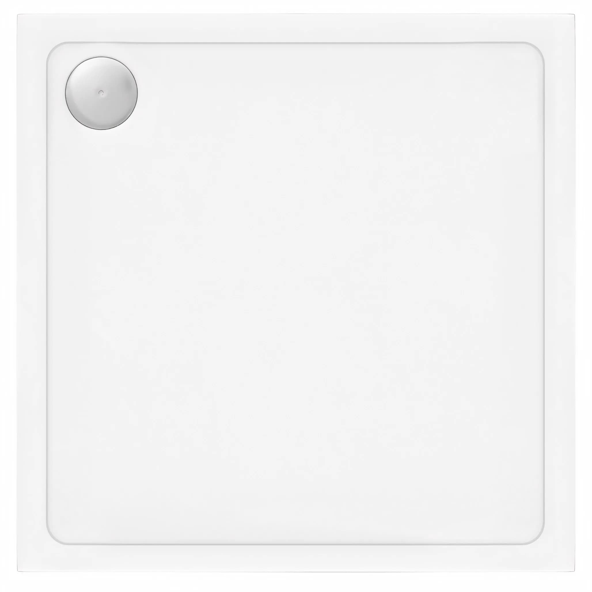 Piatto Doccia Acrilico Rea Savoy White 80x80 Copertura rame spazzolato