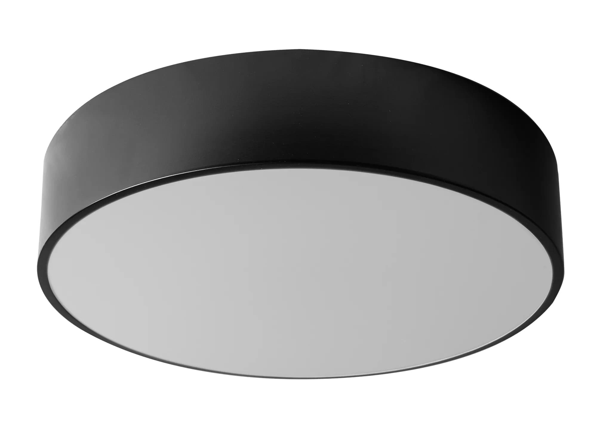 Lampada Plafoniere 40cm Rotonda Nero Da Soffitto APP642-4C