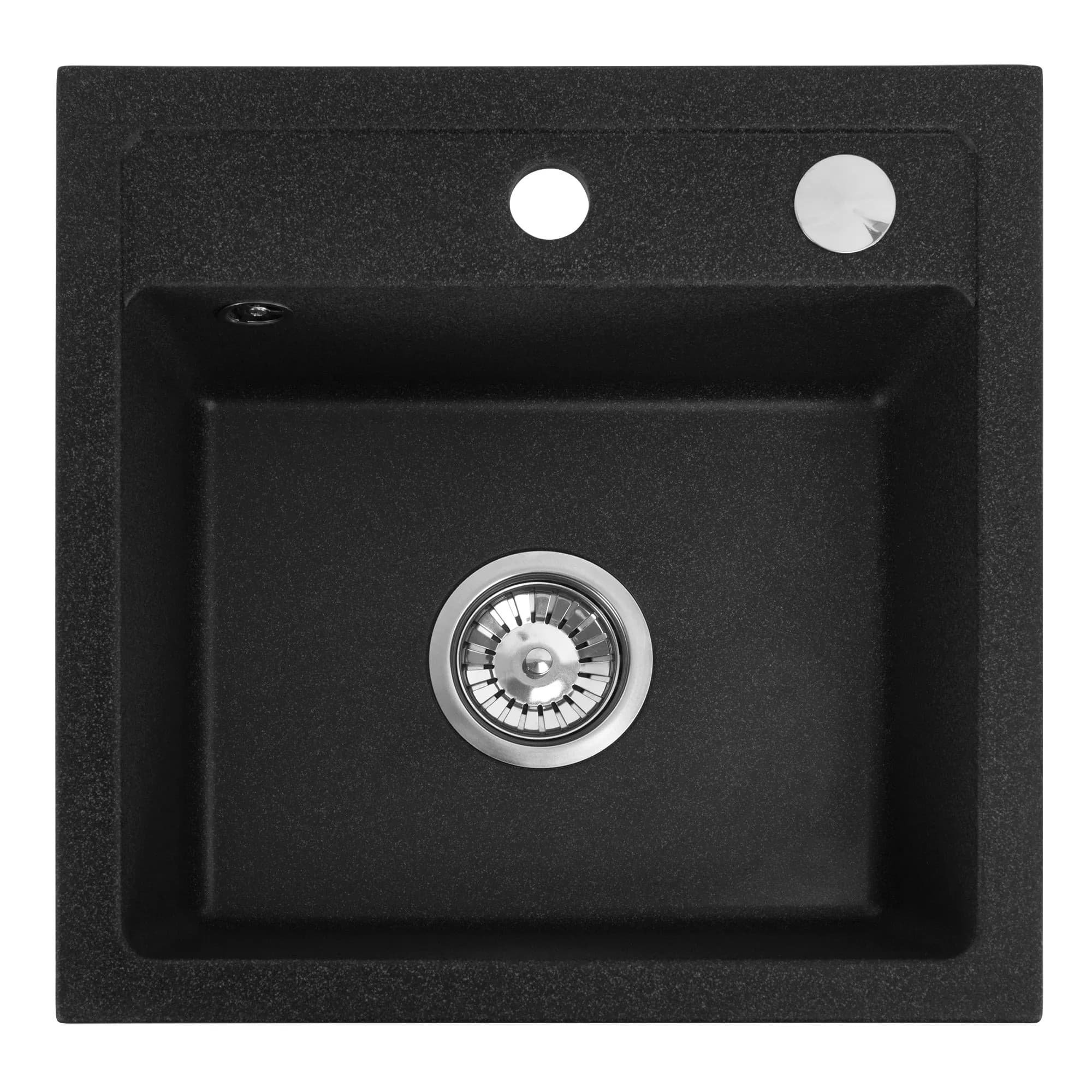 Lavello Granit West Black Metalic
