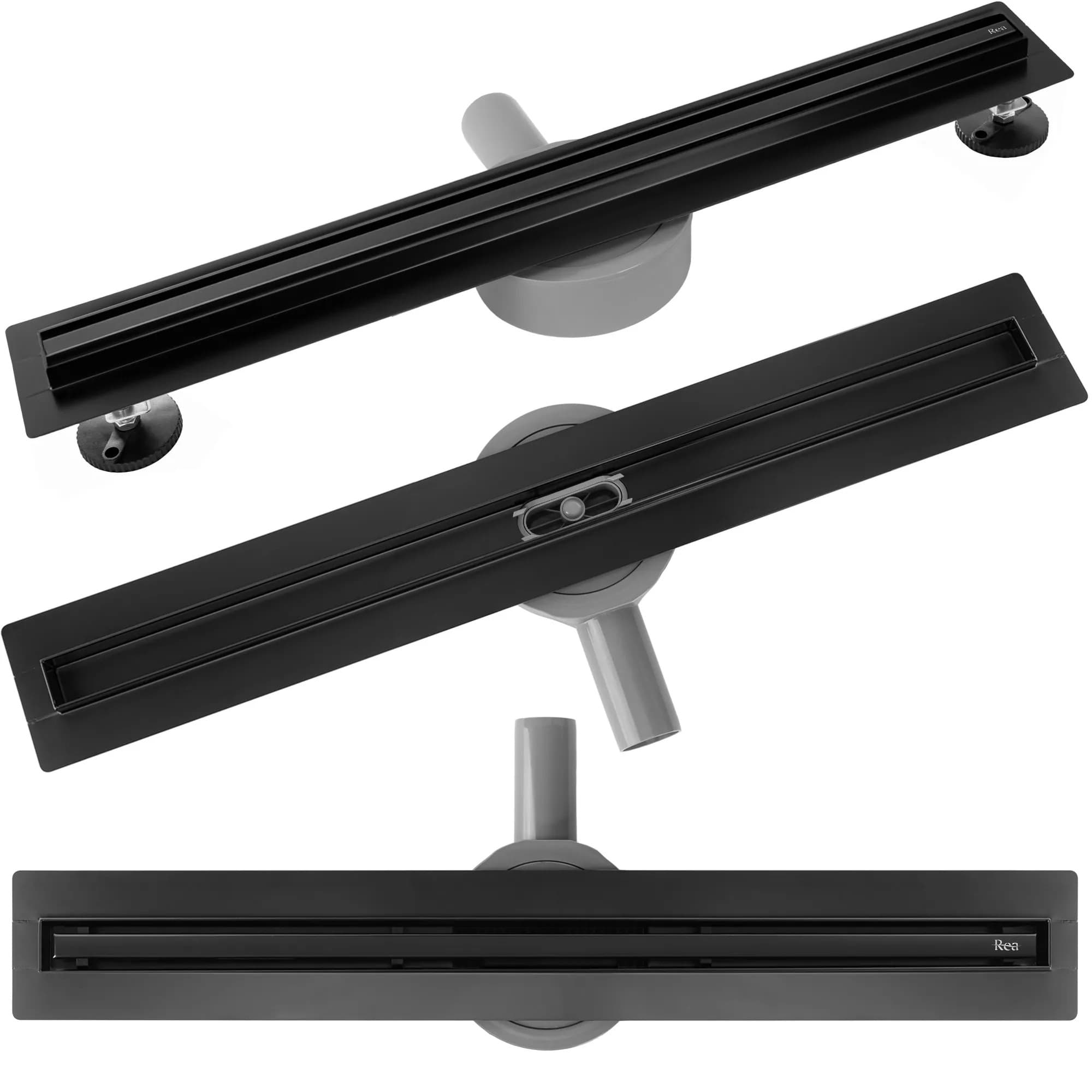 Canalina Di Scarico Neox Slim Pro Black 60