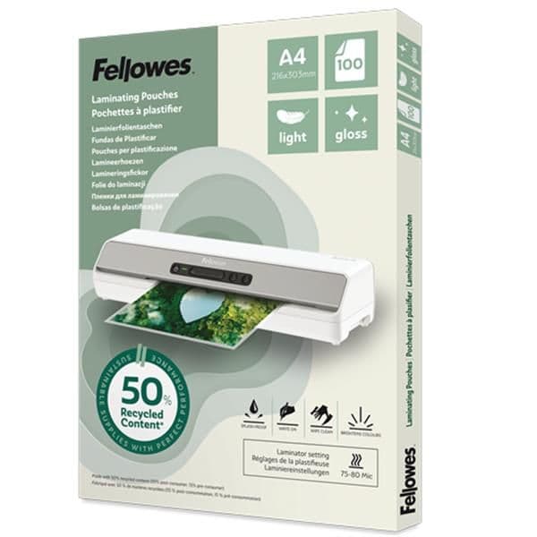 Pouche A4 riciclate 50% lucide 100p