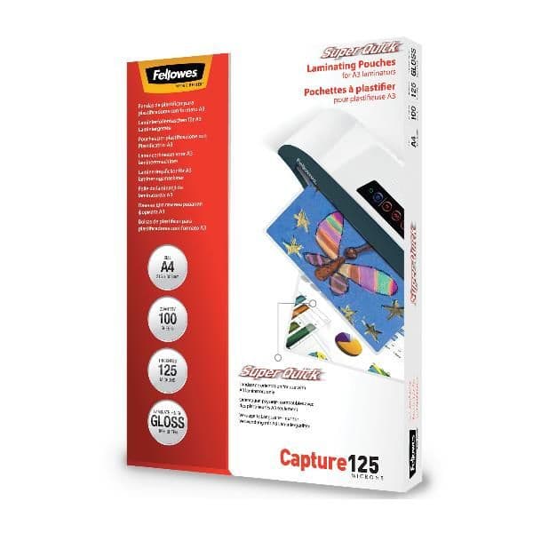 SuperQuick Pouches A4 da 125 Micron lucide