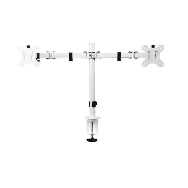 100091657 Focus Braccio doppio monitor Bianco
