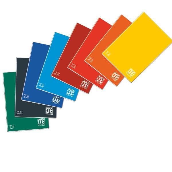 Quaderno ONE COLOR A4 - 5M senza marg. (conf.10)
