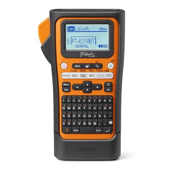 Etichettatrice elettronica palmare per settore elettrico con valigetta inclusa Brother PTE310BTVP
