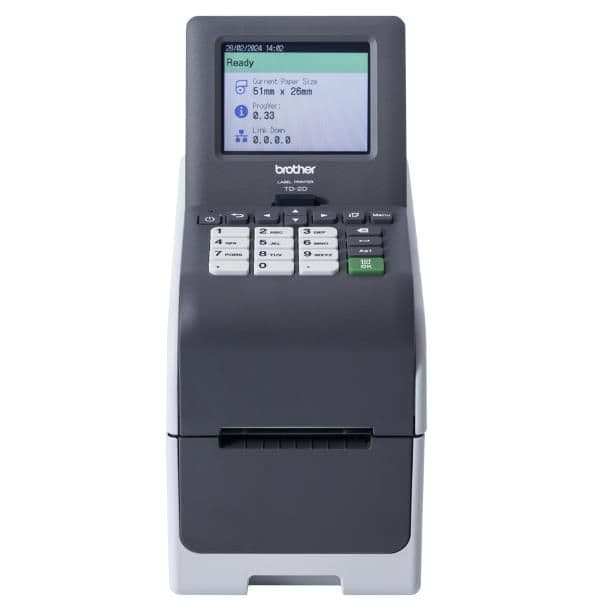 TD2320 TD 2", 203DPI, LAN, USB-C, RS232, DISPLAY LCD CON TASTIERINO - INCLUSO ALIMENTATORE E CAVO USB-C