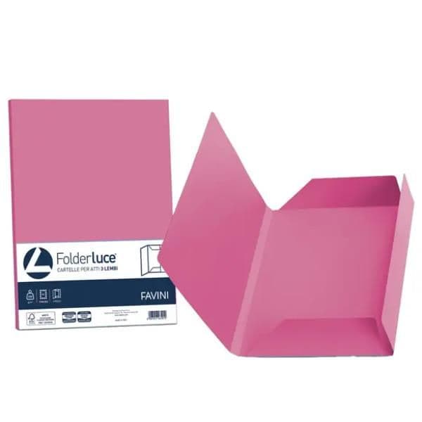 FOLDER LUCE E ACQUA Simplex- 50 cartelline - ciclamino