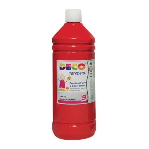 TEMPERA IN FLACONE 1000ml - ROSSO SCARLATTO