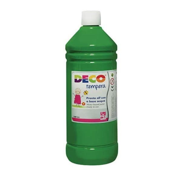 TEMPERA IN FLACONE 500ml - VERDE BRILLANTE
