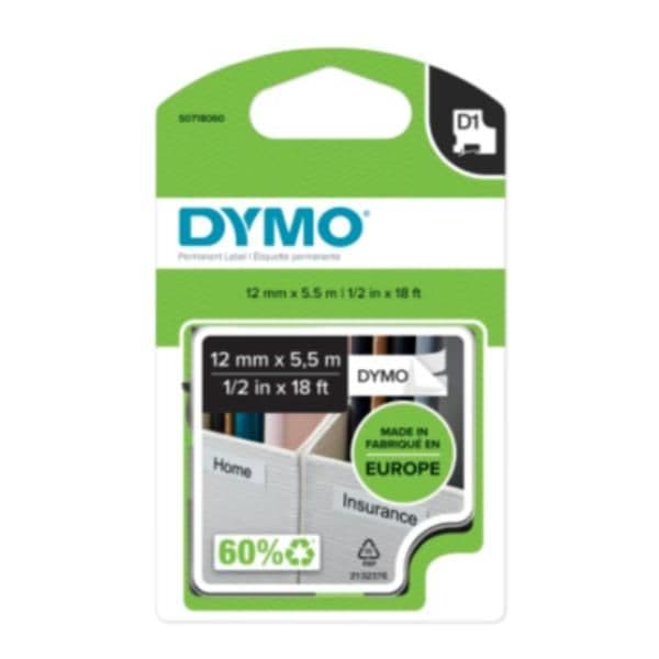 Nastri speciali D1 - Nastro per stampante di etichette Dymo Nero su Bianco