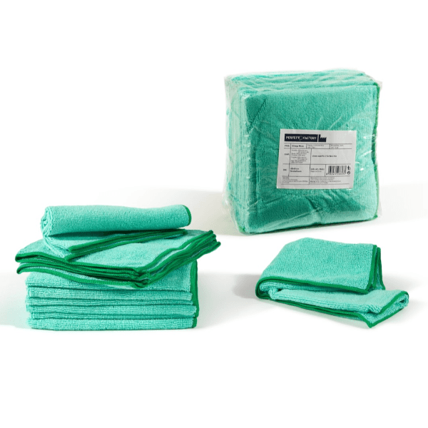 PANNO MICROFIBRA VERDE 40X40 CONF.10