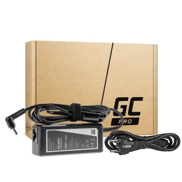Caricabatterie / Adattatore CA Green Cell PRO 19V 3.42A 65W per Asus F553 F553M F553MA R540L R540S X540S X553 X553M X553MA ZenBook UX303L