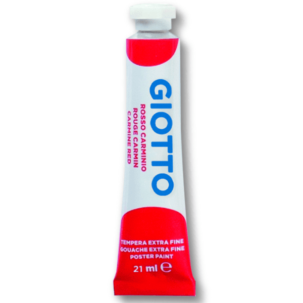 Giotto Tempera Extra in tubetto - confezione 6 pz Rosso Carminio