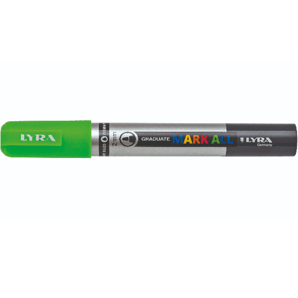 LYRA GRADUATE MARK ALL – ASTUCCIO 6 PEZZI, 2mm - VERDE FLUO