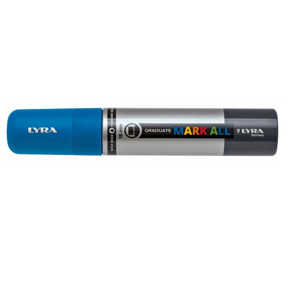 LYRA GRADUATE MARK ALL – ASTUCCIO 4 PEZZI, 15mm - AZZURRO