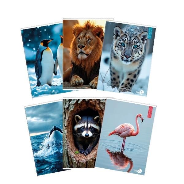 QUADERNI ANIMAL A4 80GR 4MM - CONF10