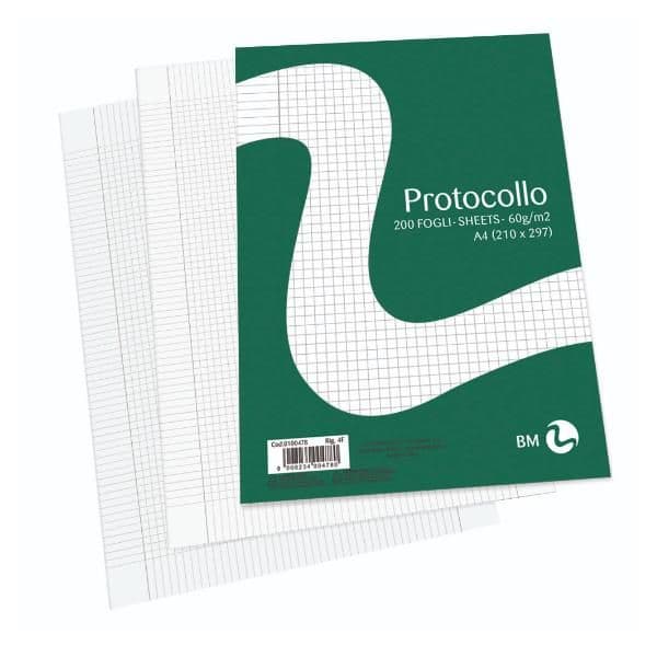RISMA CARTA PROTOCOLLO A4 - 4F