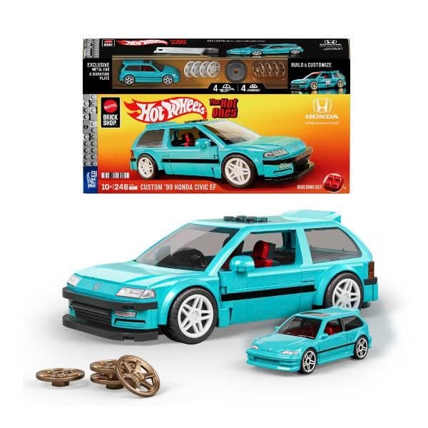 Mattel Brick Shop HW Honda Civic EF Custom '90