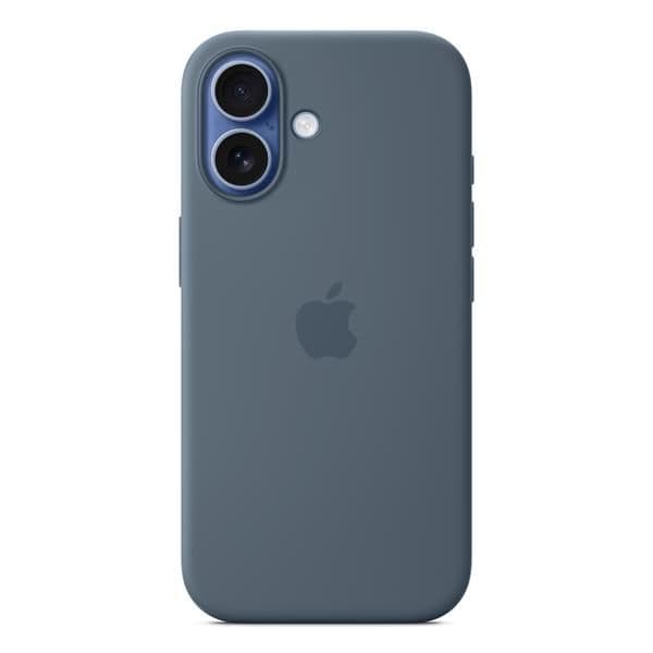 Custodia MagSafe in silicone per iPhone 17 - Blu salmastro
