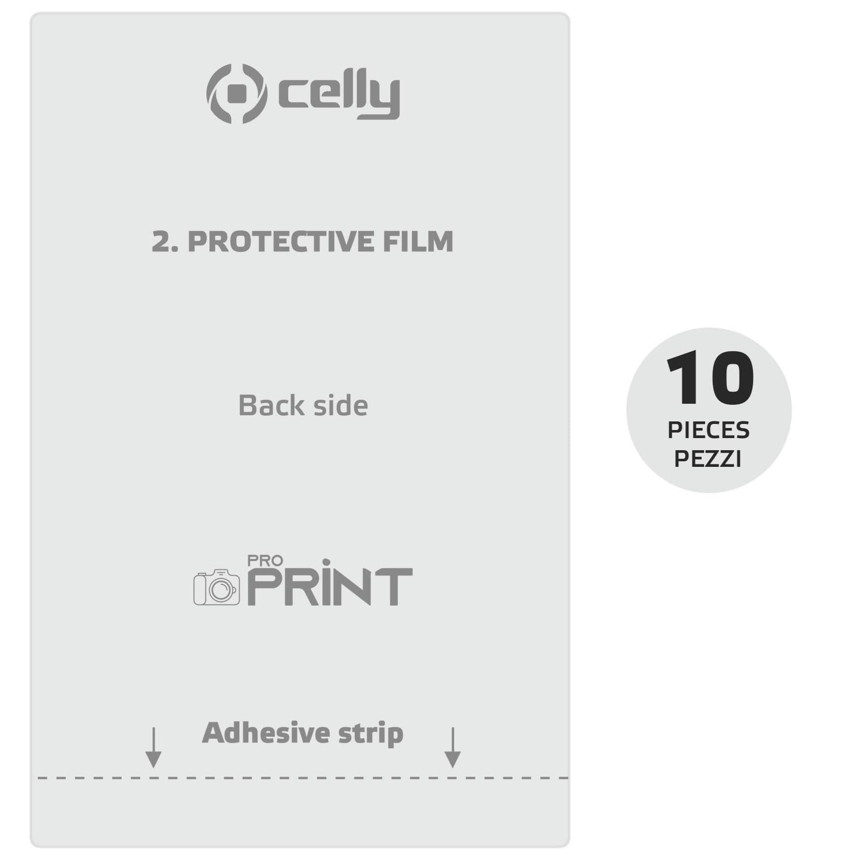PROPRINT - Pellicola da 10 pezzi personalizzabile il retro smartphone compatibile con la macchina ProPrint
