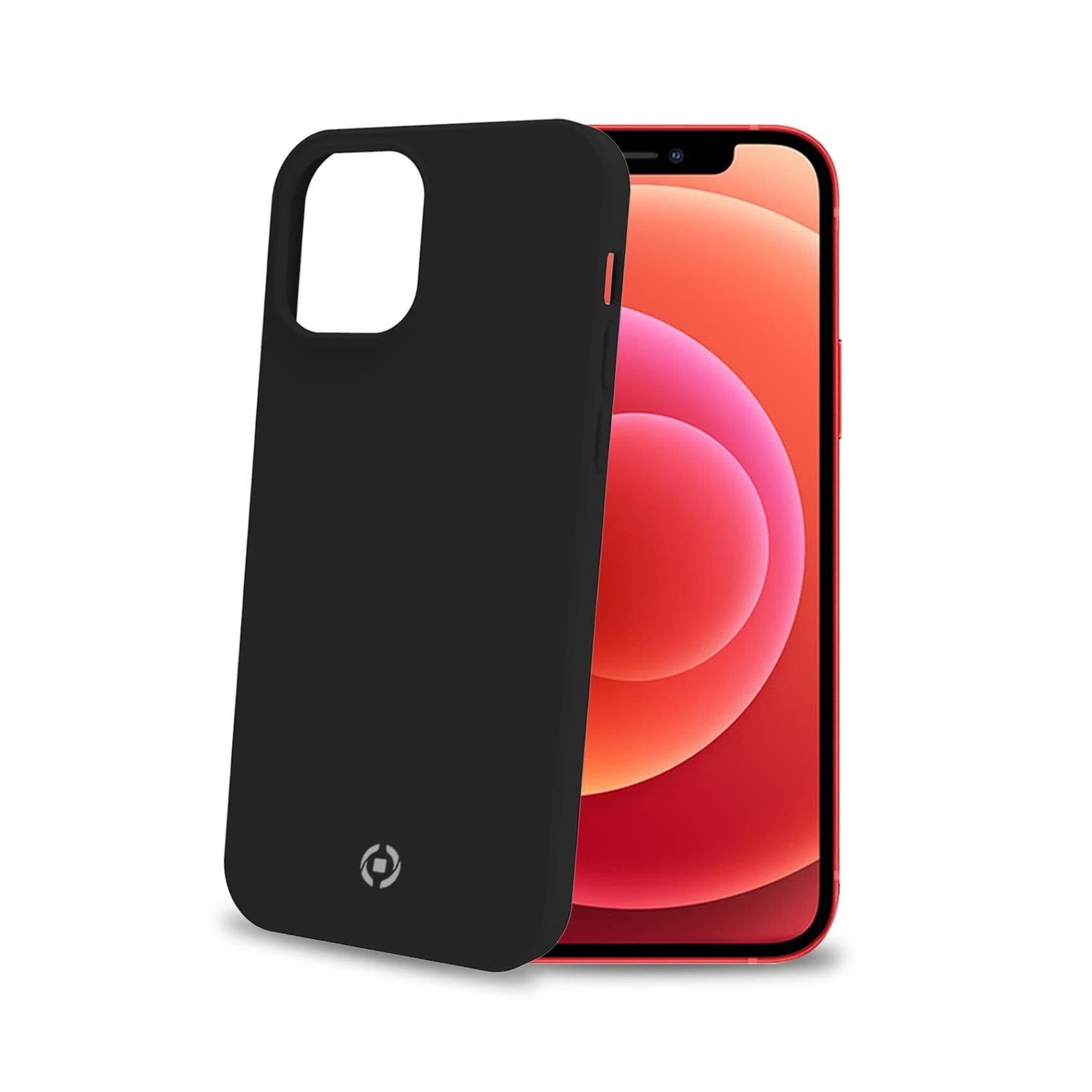 CROMO - Cover in morbido TPU con finitura soft touch colore nero compatibile con Apple iPhone 12 Pro Max