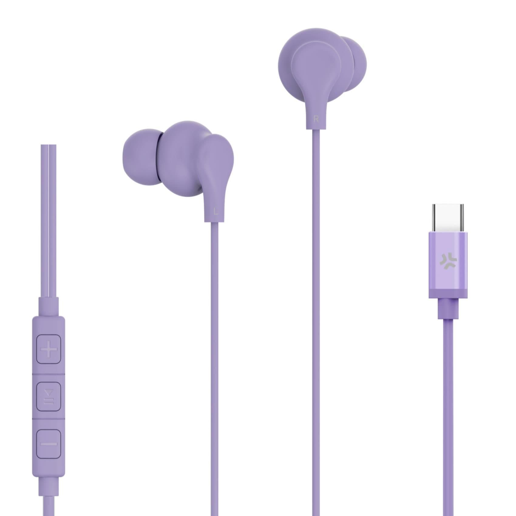 UP1600TYPEC - Auricolari stereo a filo IN-EAR con presa USB-C, microfono integrato, tasto volume, tasto alla risposta, lunghezza cavo 1.2 metri