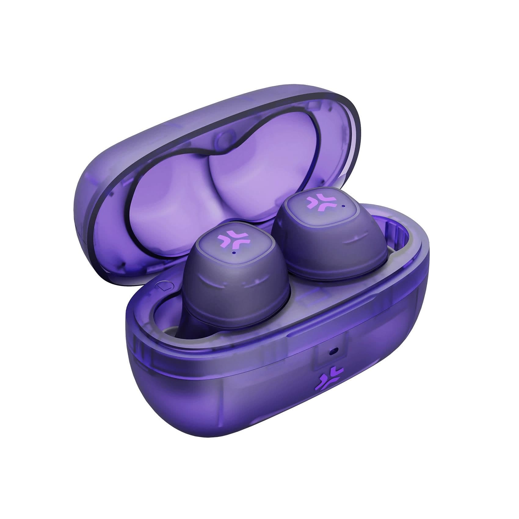 GLASSSOUND - Auricolare True wireless con design trasparente, capsule IN-EAR, microfono integrato in entrambi gli auricolari, tasti touch multi funzione, cavo USB-C incluso