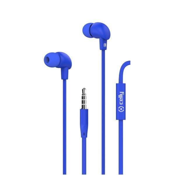 UP600 - Auricolare stereo a filo con jack 3.5mm IN-EAR, controllo remoto, microfono e tasto di risposta, lunghezza cavo 1.2 metri, cavo anti grovigli