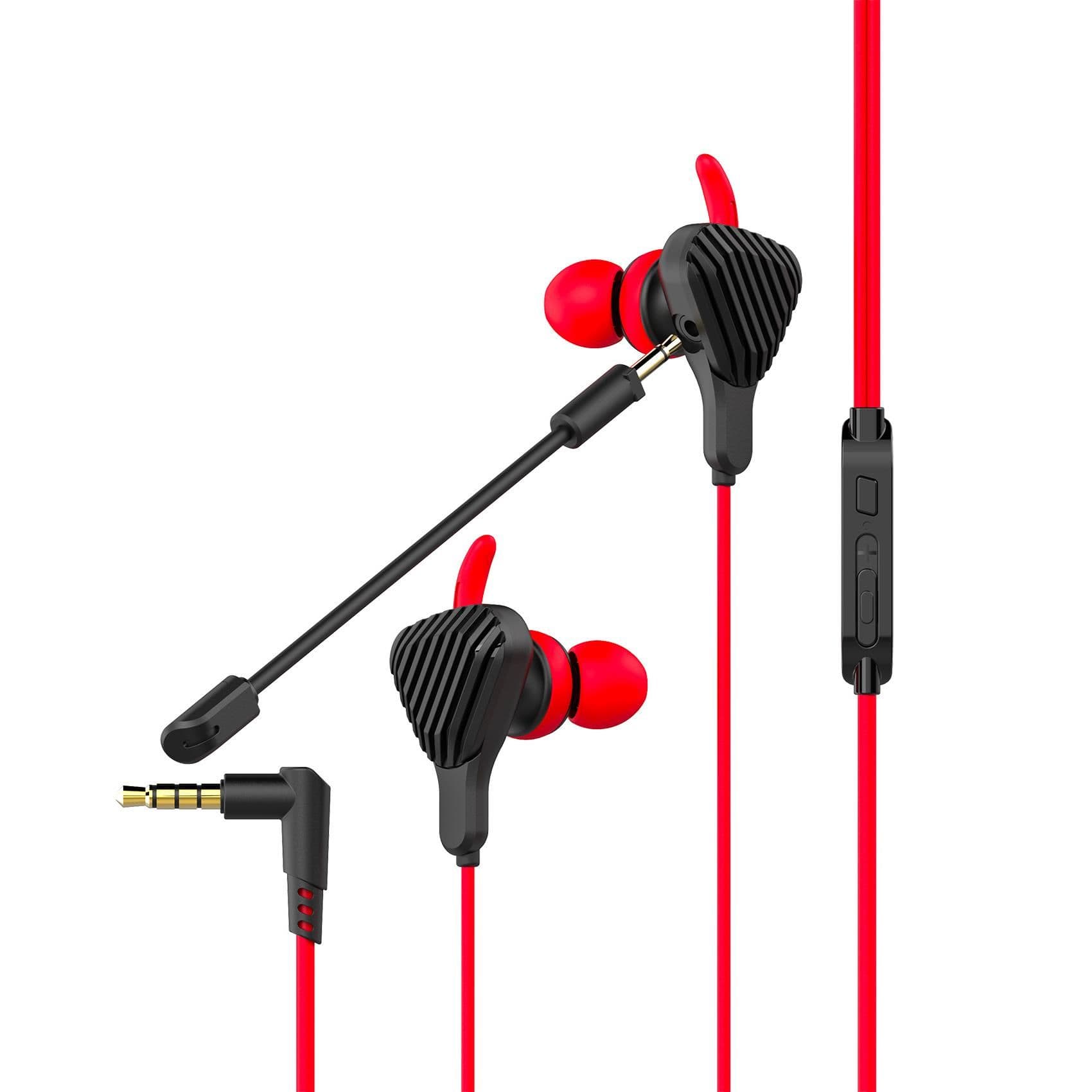 CYBERWIRED - Auricolare a filo con jack 3,5mm, ideale per il Gaming, dotati di archetto, microfono flessibile ed estraibile, funzione mute, controllo remoto sul cavo