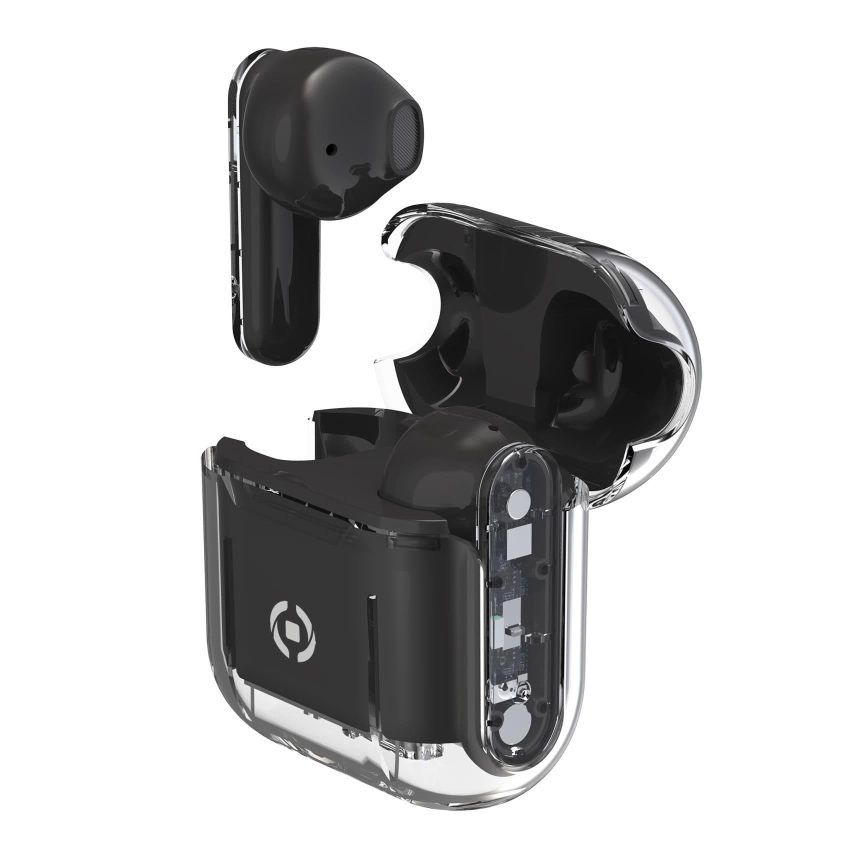 SHEER - Auricolare True wireless a goccia, design trasparente, tasti touch multi funzione