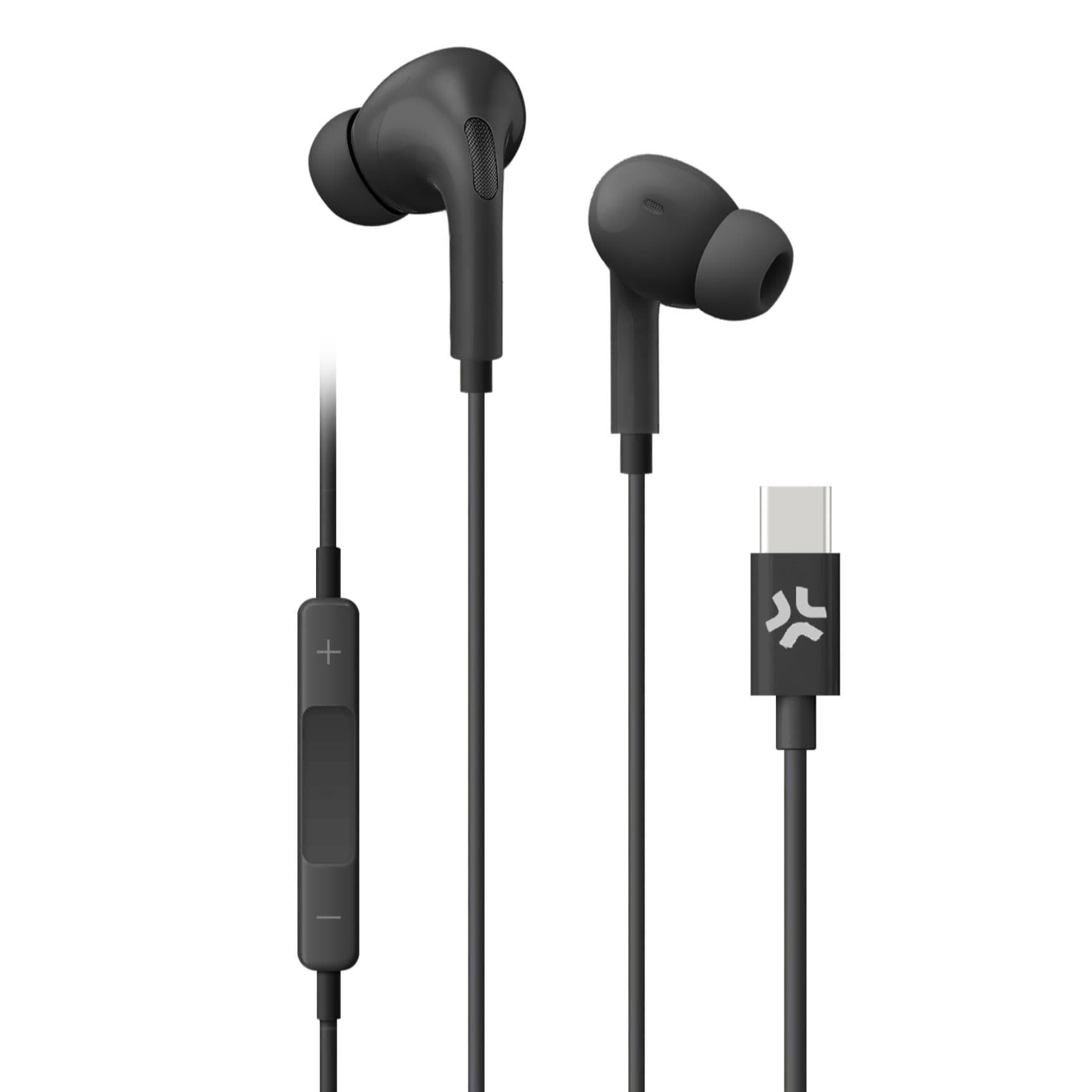 UP1200TYPEC - Auricolari stereo a filo IN-EAR con presa USB-C, controllo volume, microfono incorporato, lunghezza cavo 1.2 metri