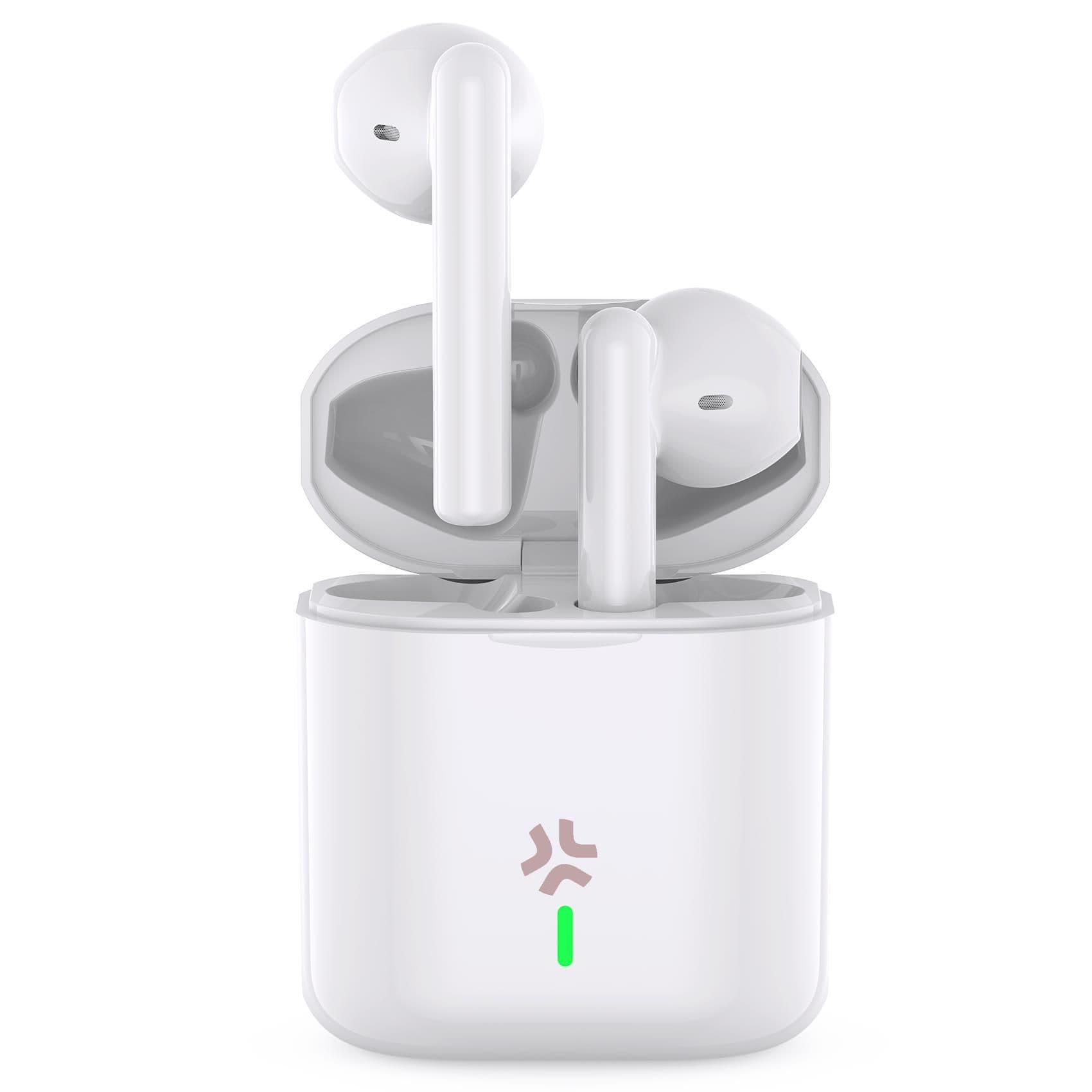 PULSESOUND - Auricolari True wireless a goccia, microfono incorporato in entrambi gli auricolari, tasti touch multi funzione