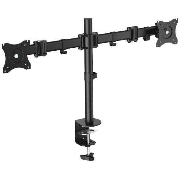 EQUIP - STAFFA DOPPIO MONITOR 13"-27" DA SCRIVANA, ARTICOLATA