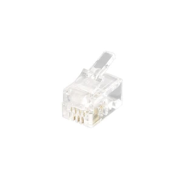 EQUIP - PLUG TELEFONICO RJ11 (confez. 100pz)