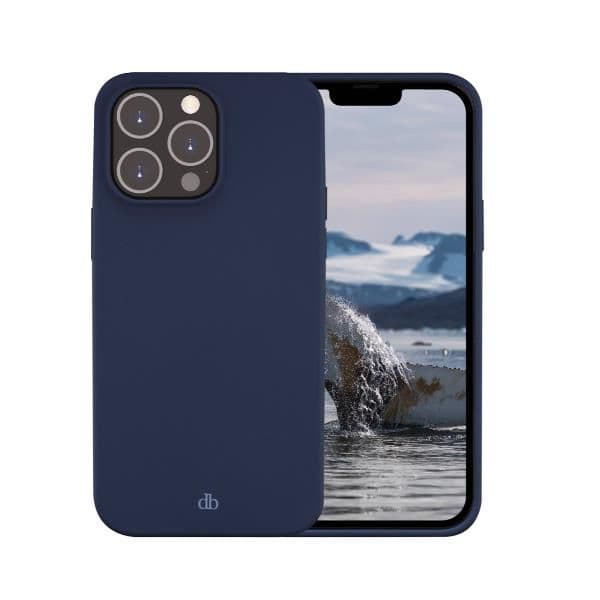 Greenland - Custodia per iPhone 14 Pro Max in 100% Plastica Riciclata - Blu