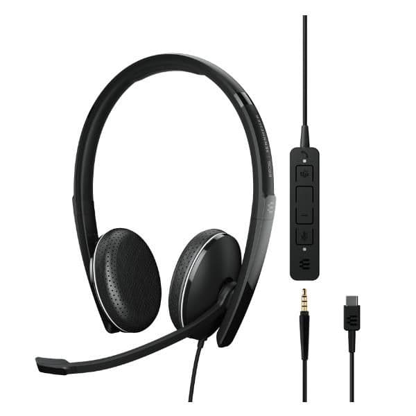 ADAPT 165T USB II, USB-C e Jack 3,5 mm, Cuffia stereo con microfono, certificata Microsoft Teams
