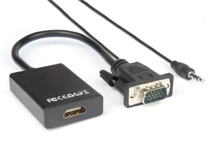 VGA M to HDMI F con audio Jack 3,5mm